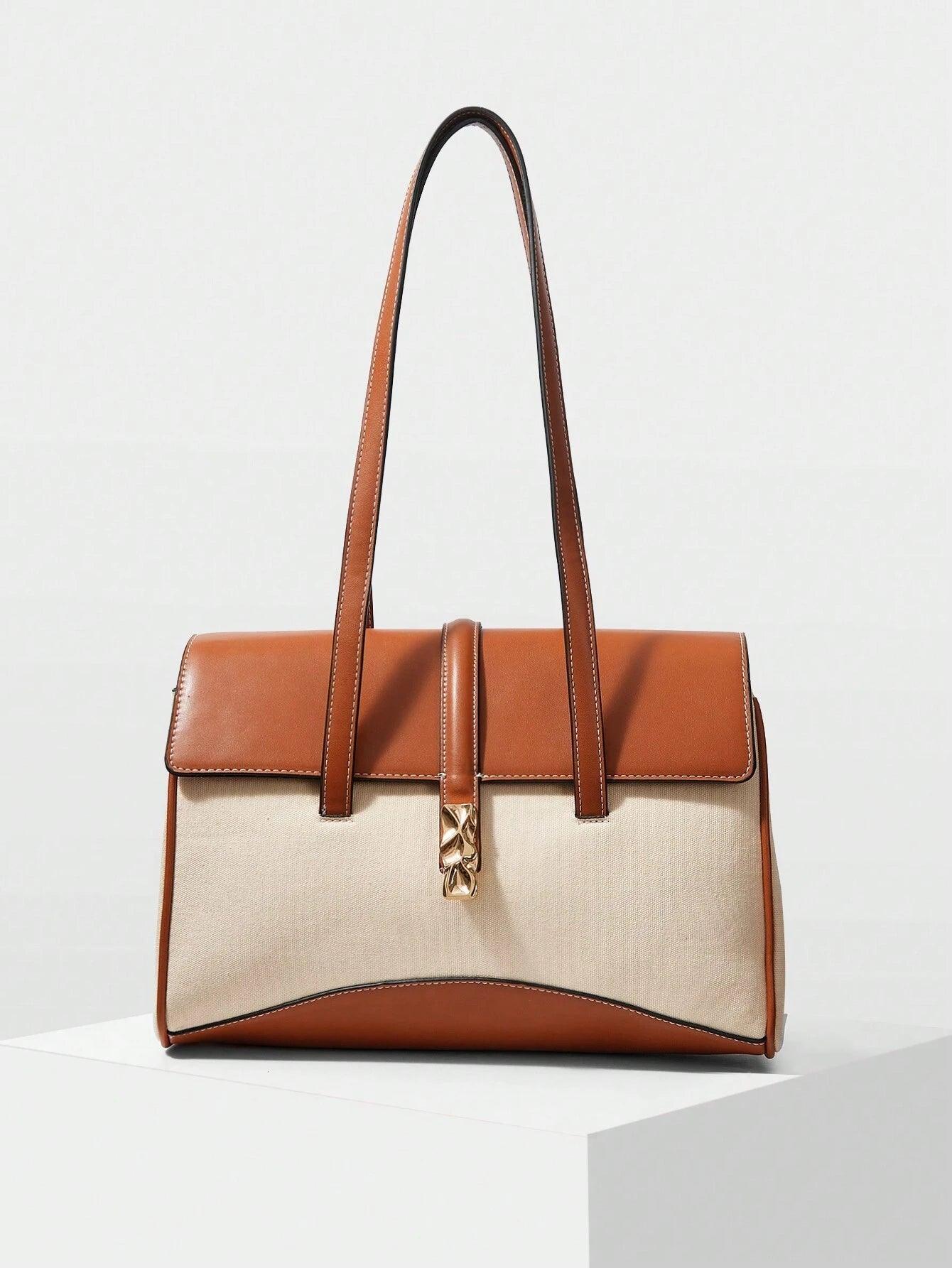 . Roma Two-Tone Flap Women’s Shoulder Bag