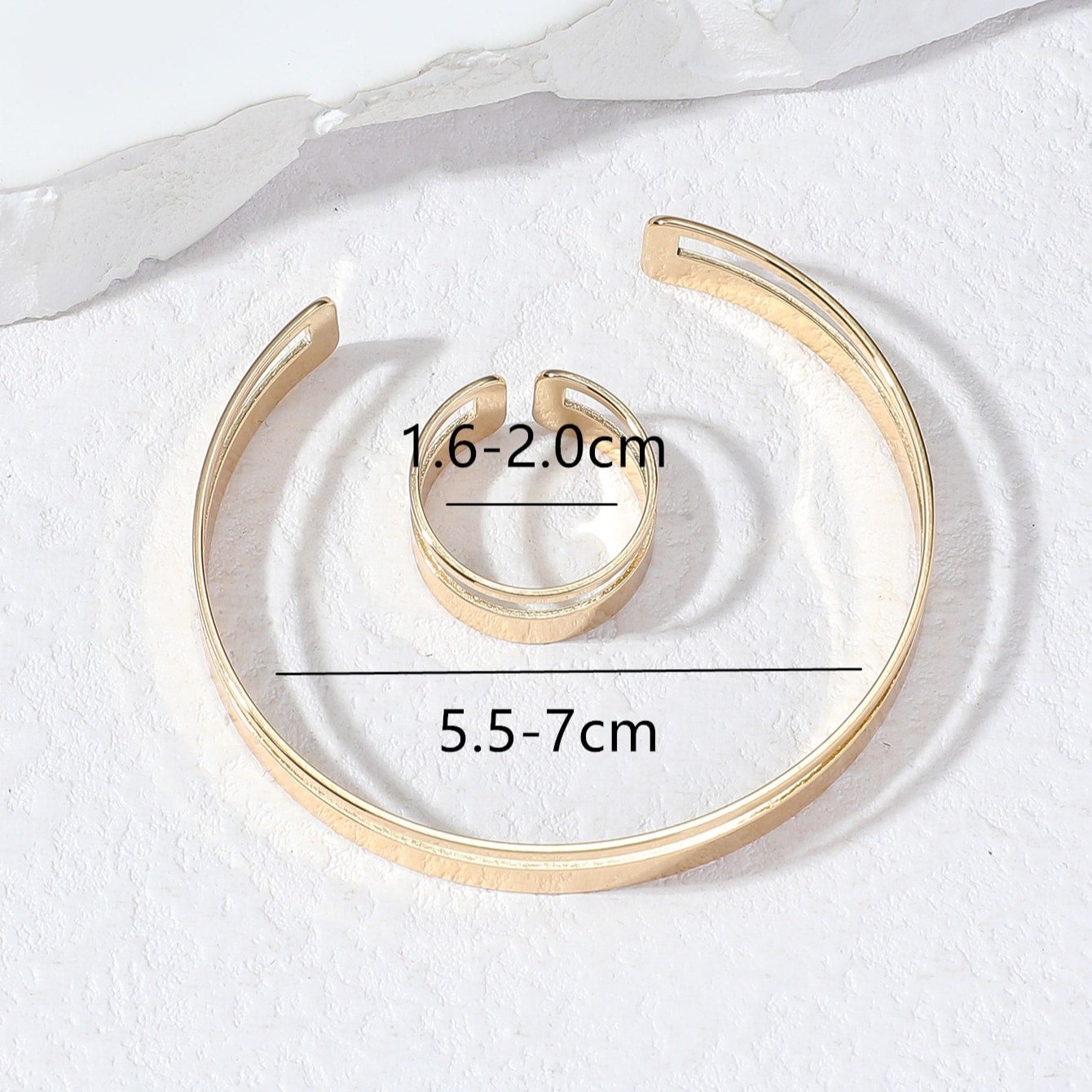 Minimalist Geometric Parallel Jewelry Set