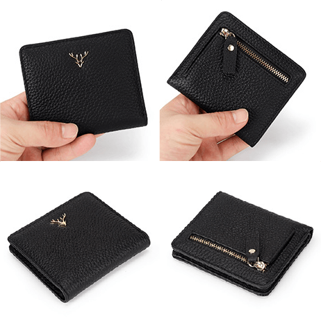 Women's Genuine Leather Compact Wallet Roseli