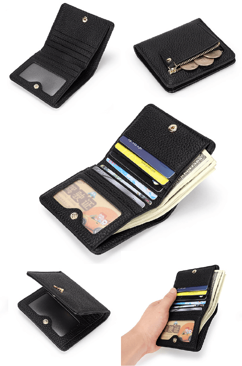 Women's Genuine Leather Compact Wallet Roseli