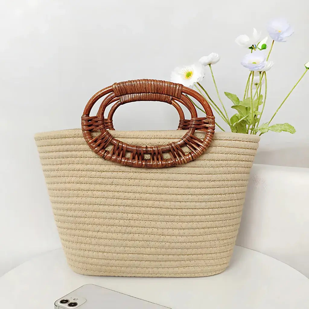 Secret Black Straw Bag