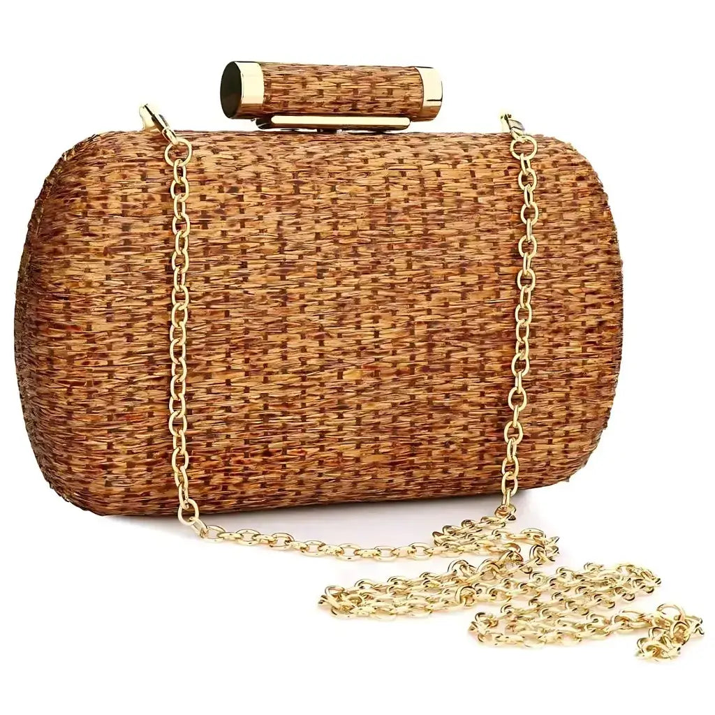 Secret White Straw Bag