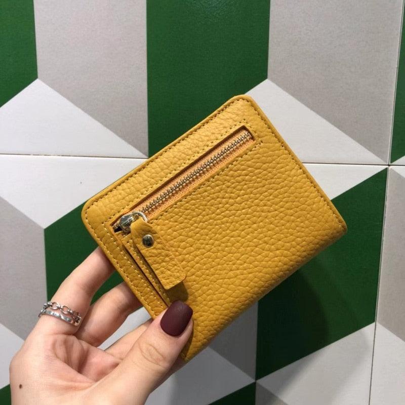 Women's Genuine Leather Compact Wallet Roseli