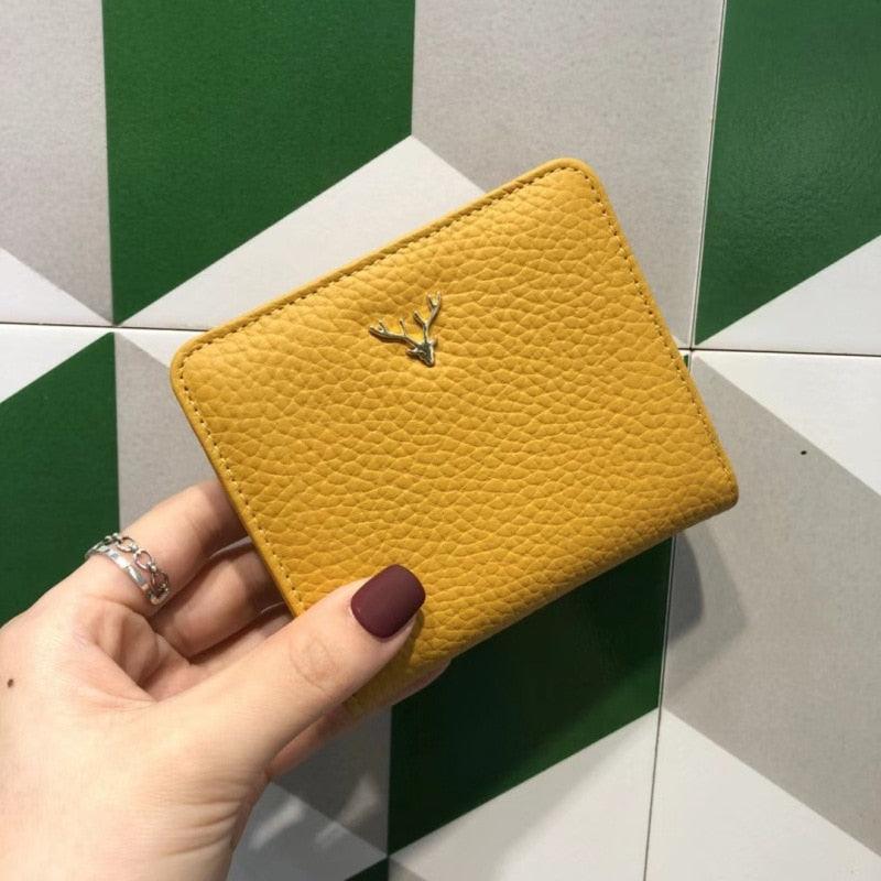 Women's Genuine Leather Compact Wallet Roseli