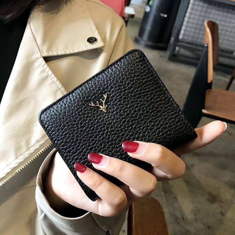 Women's Genuine Leather Compact Wallet Roseli