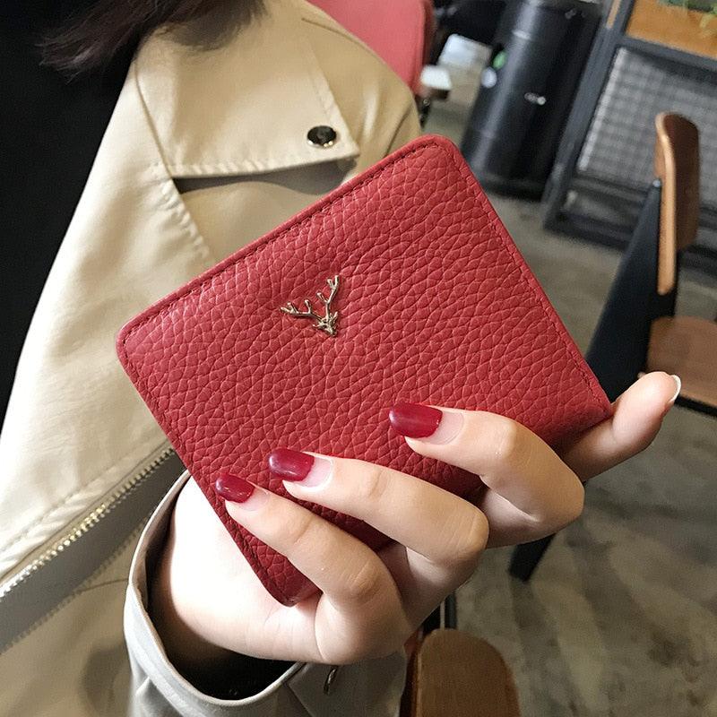 Women's Genuine Leather Compact Wallet Roseli