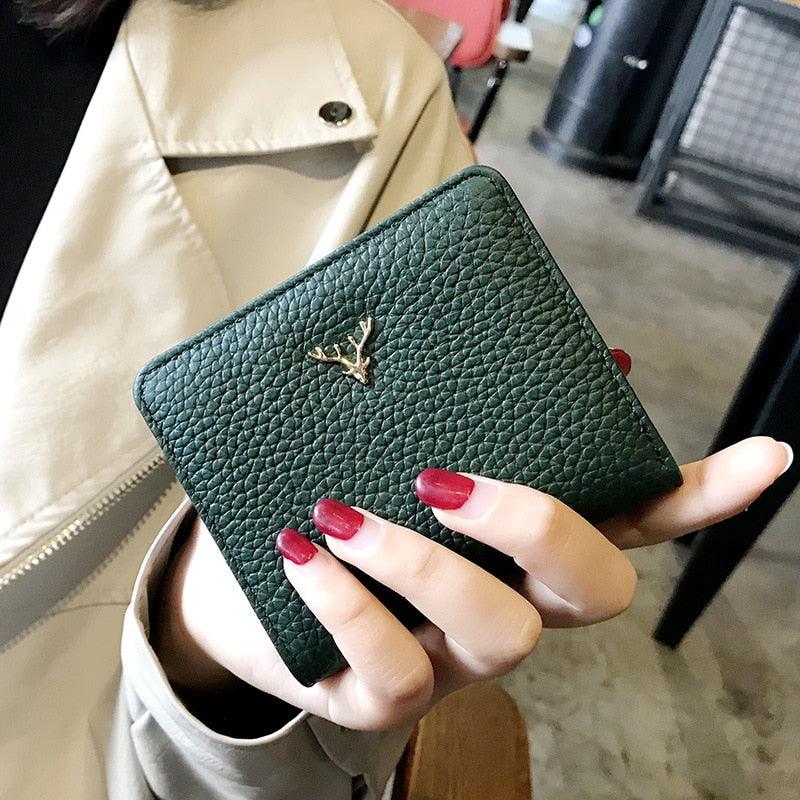 Women's Genuine Leather Compact Wallet Roseli