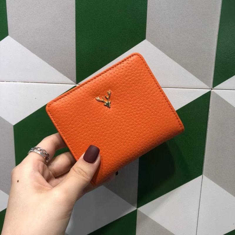 Women's Genuine Leather Compact Wallet Roseli