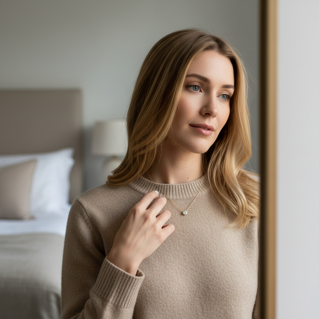 Necklace Circle of Strength 14k Gold