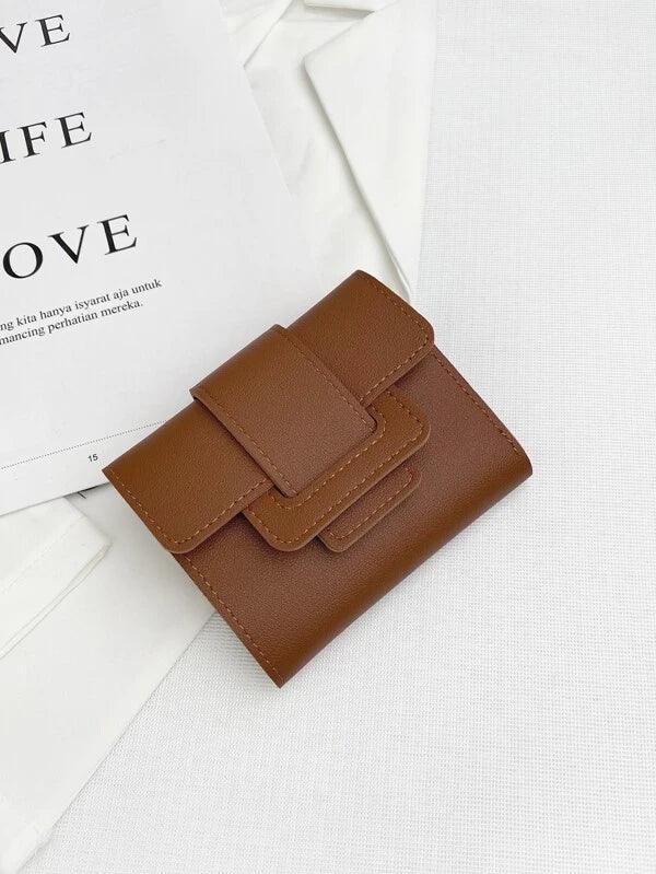 Textured Tri-fold Wallet - Sophistica