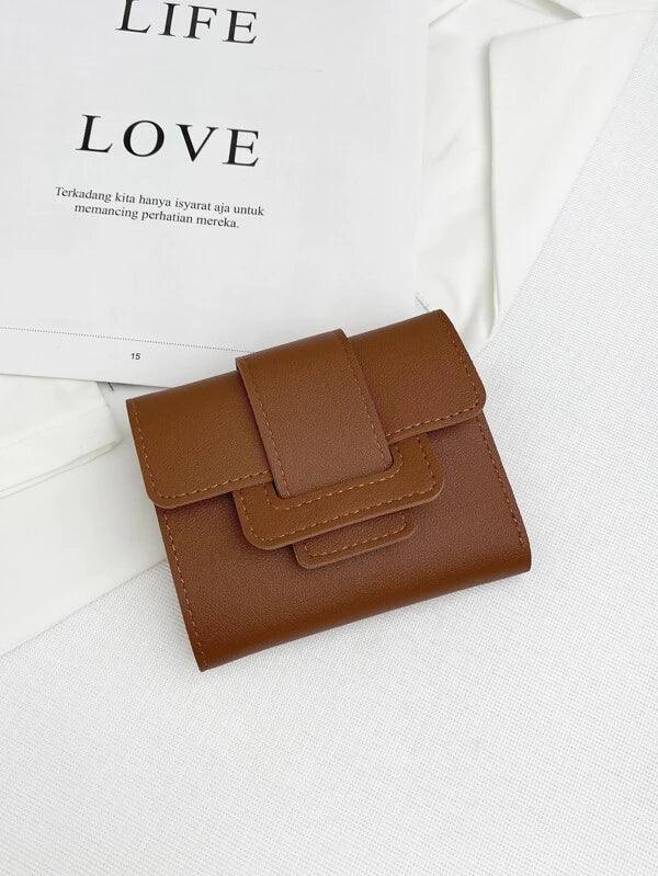 Textured Tri-fold Wallet - Sophistica