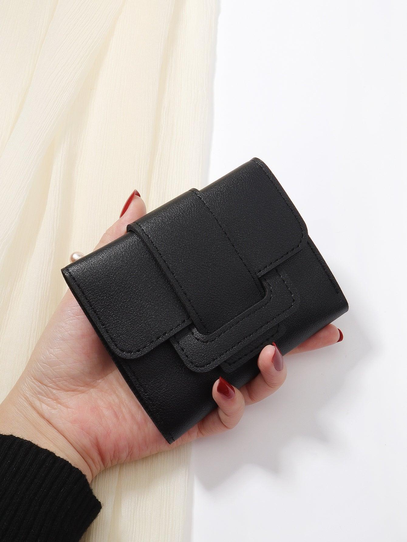 Textured Tri-fold Wallet - Sophistica